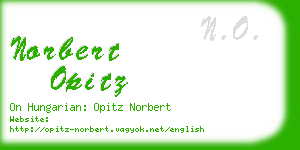 norbert opitz business card